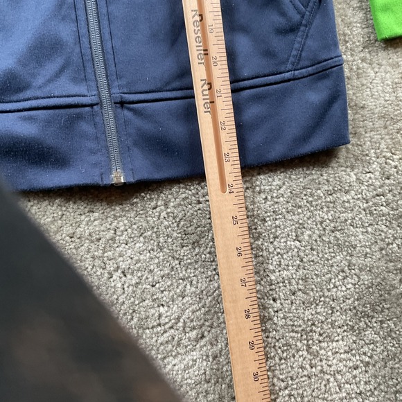 The North Face Fleece Jacket Hoodie Green Boys Size M 10 12 Zip Up Activewear - Picture 3 of 6